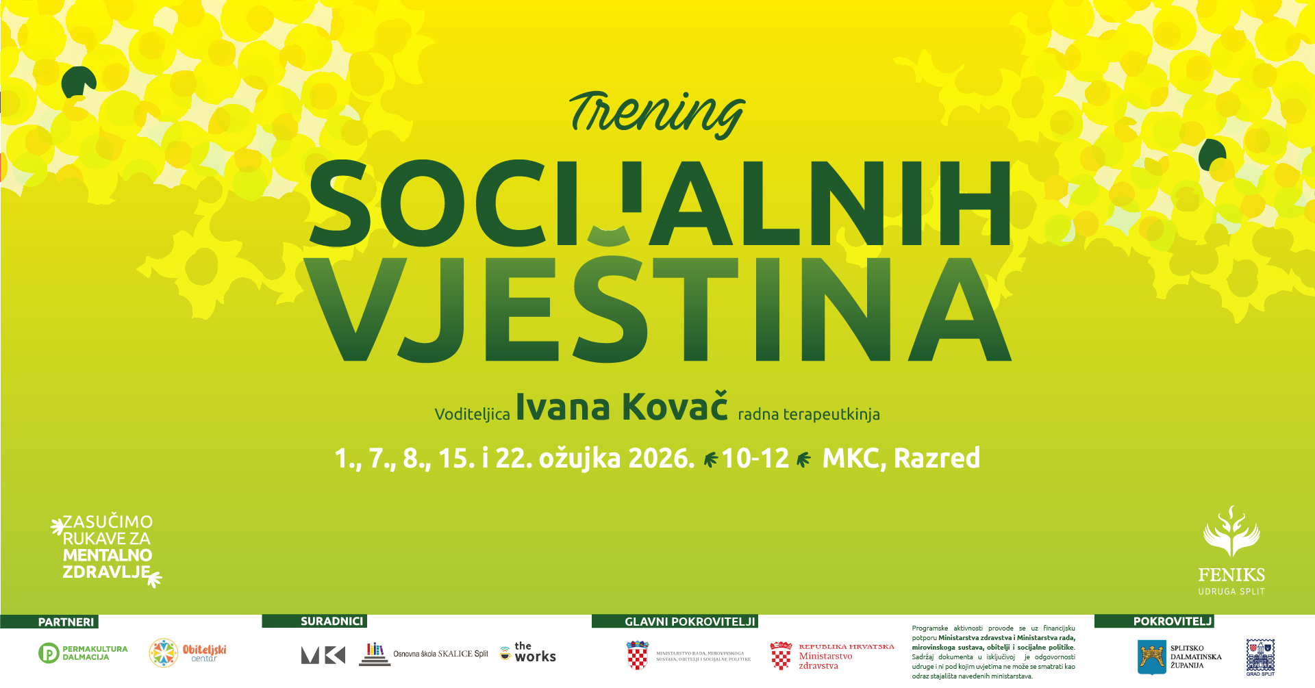 Trening socijalnih vjestina Udruga Feniks Split 2026