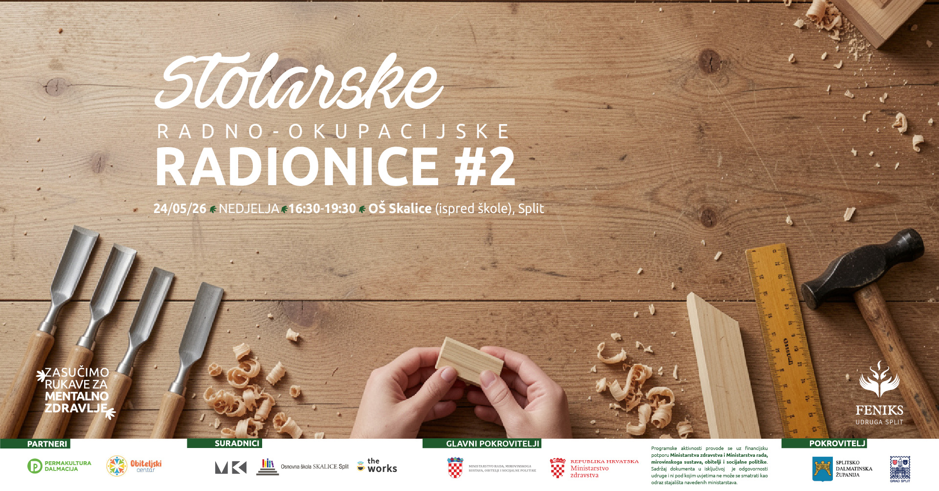 Stolarske radionice Udruga Feniks Split 2026