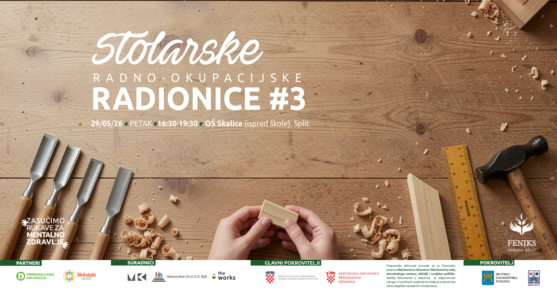 Stolarske radionice Udruga Feniks Split 2026