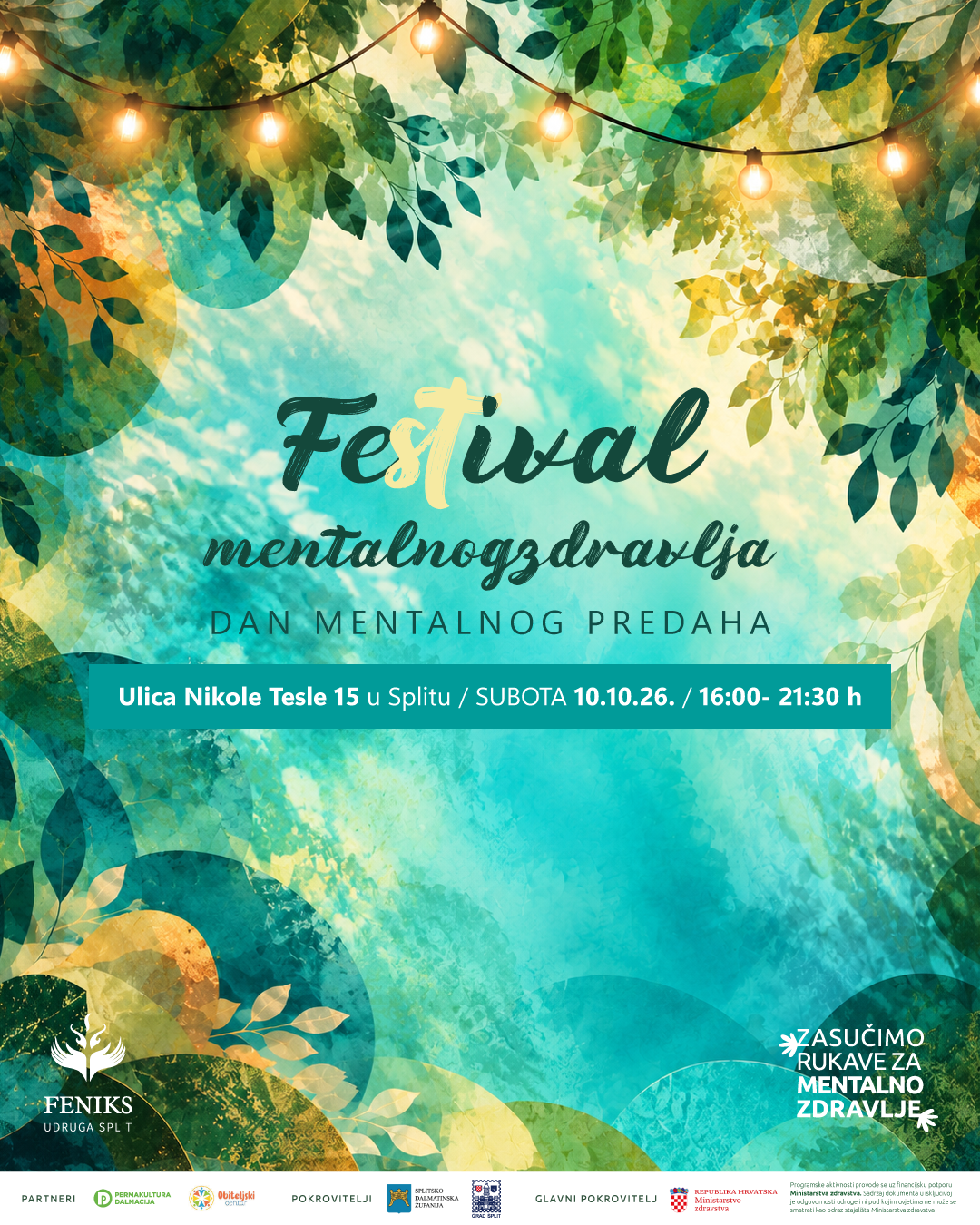 Festival mentalnog zdravlja Dan mentalnog predaha 2026 Udruga Feniks Split